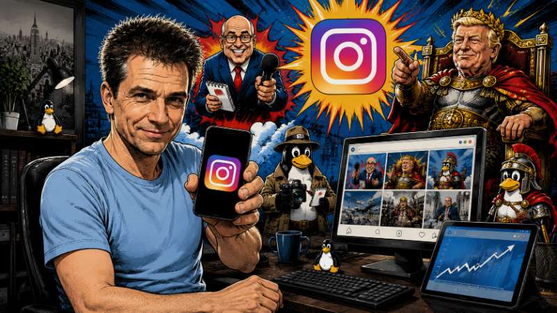 Satiressum jetzt auch auf Instagram: Satire bekommt ein neues Zuhause in Bildern